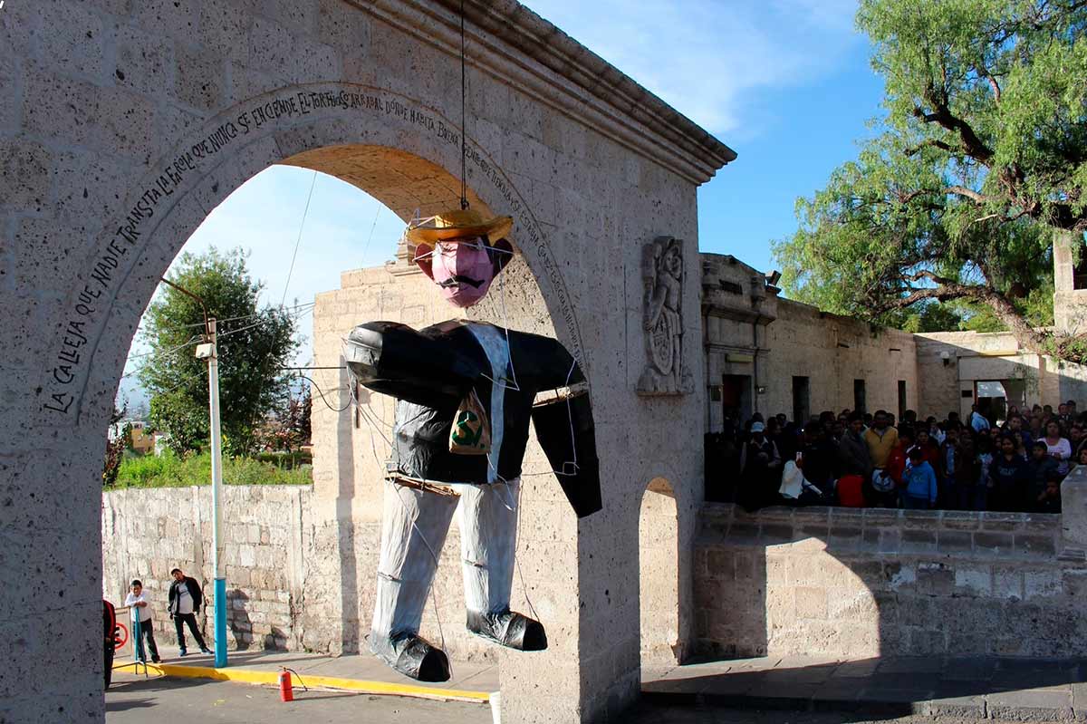 Quema de Judas, Arequipa, Quema de Judas en Arequpa