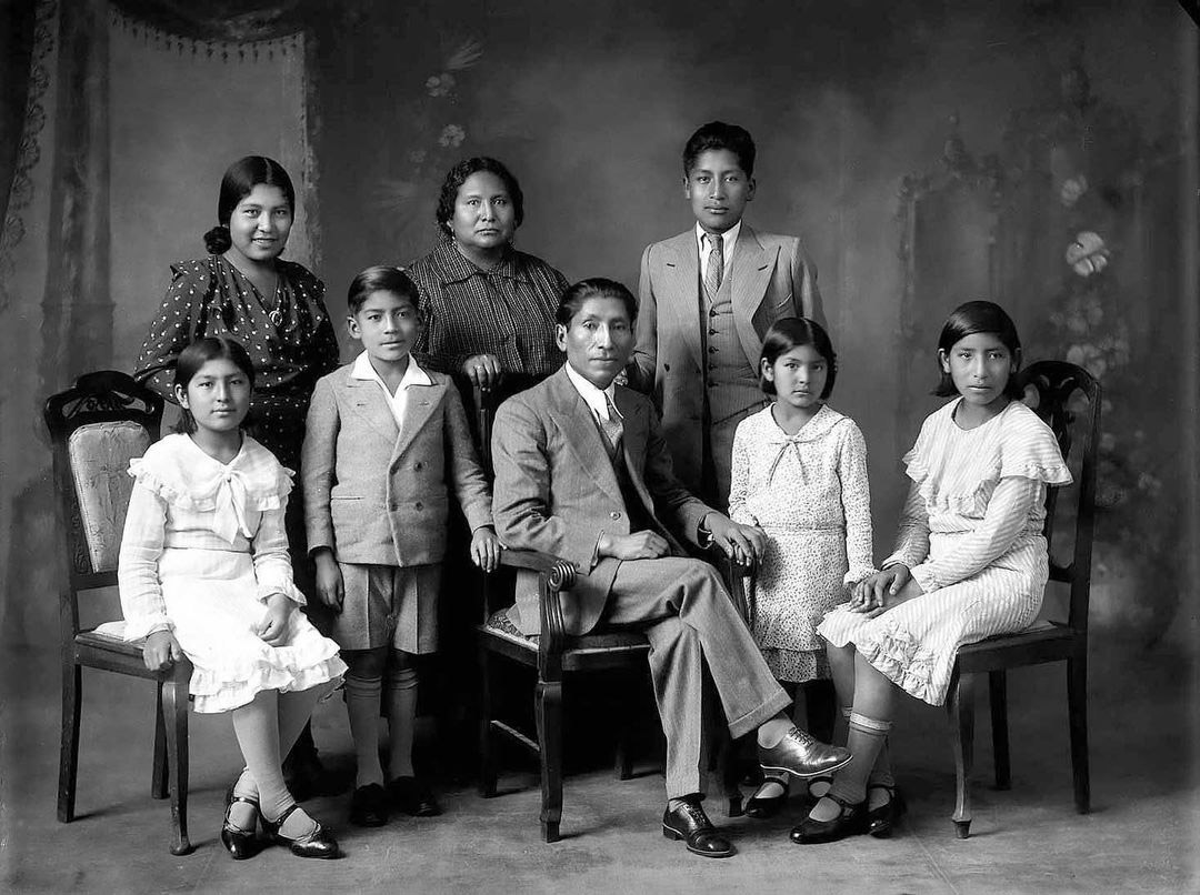 Martín Chambi y su familia