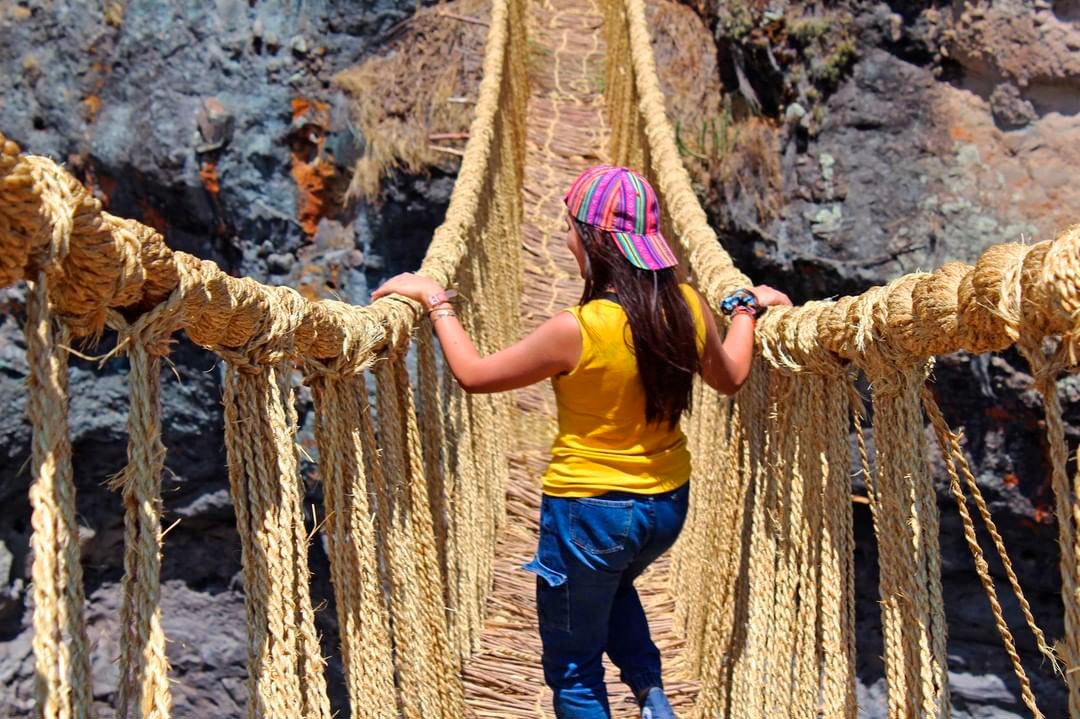 Q´eswachaca, último puente Inca