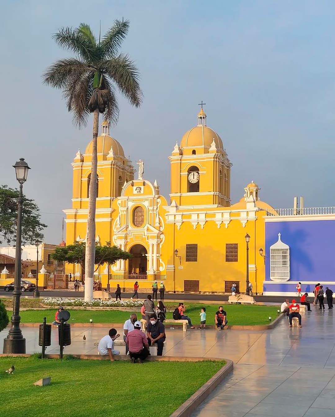 Catedrañ de Trujillo, ubicada en la plaza de armas de la ciudad